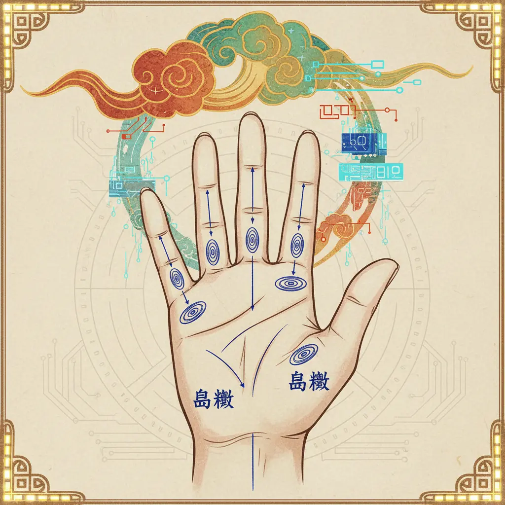 手相學 - 島紋