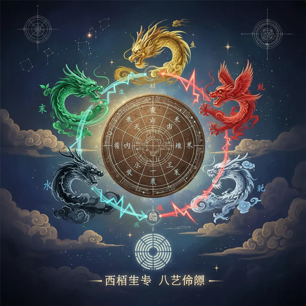 八字命盤 - 五行生剋