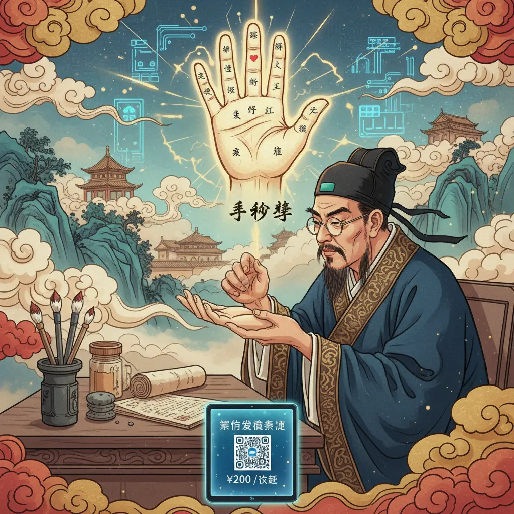 算命收費 - 手相學