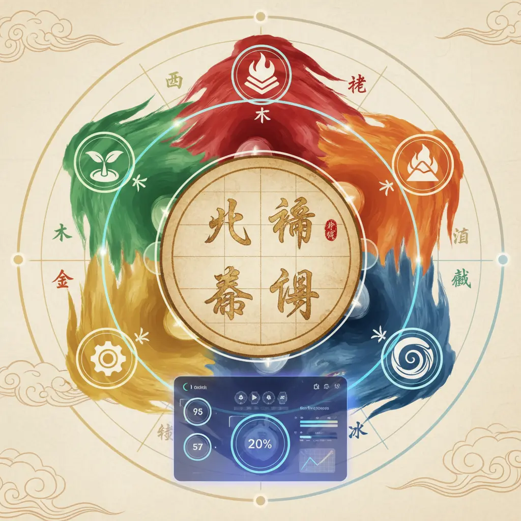 八字命盤 - 五行分析