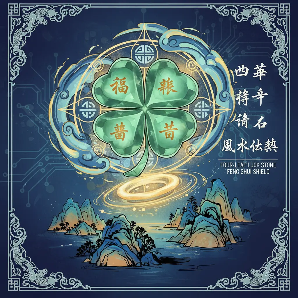 風水化煞 - 四葉幸運石